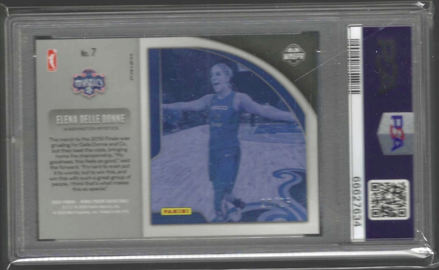 ELENA DELLE DONNE 2020-21 PANINI PRIZM GET HYPED GREEN PULSAR /25 PSA 10 POP 2