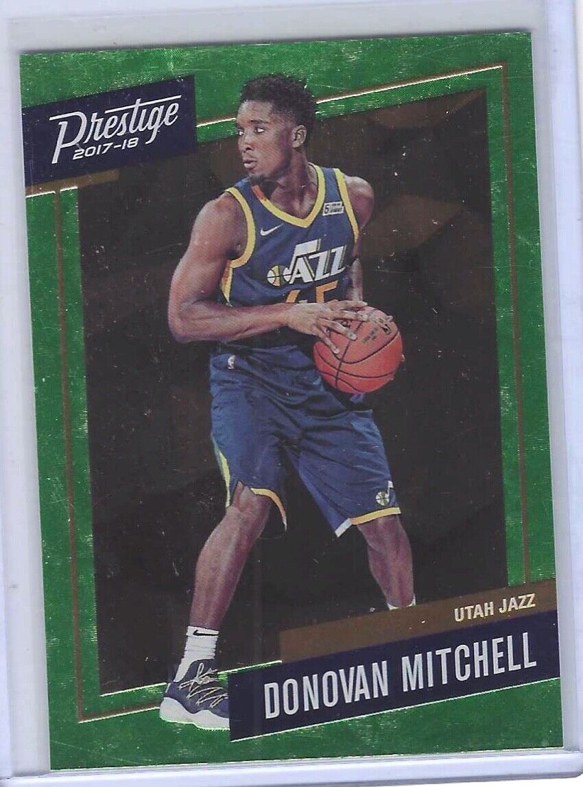 DONOVAN MITCHELL 2017-18 PANINI PRESTIGE GREEN ROOKIE RC #13