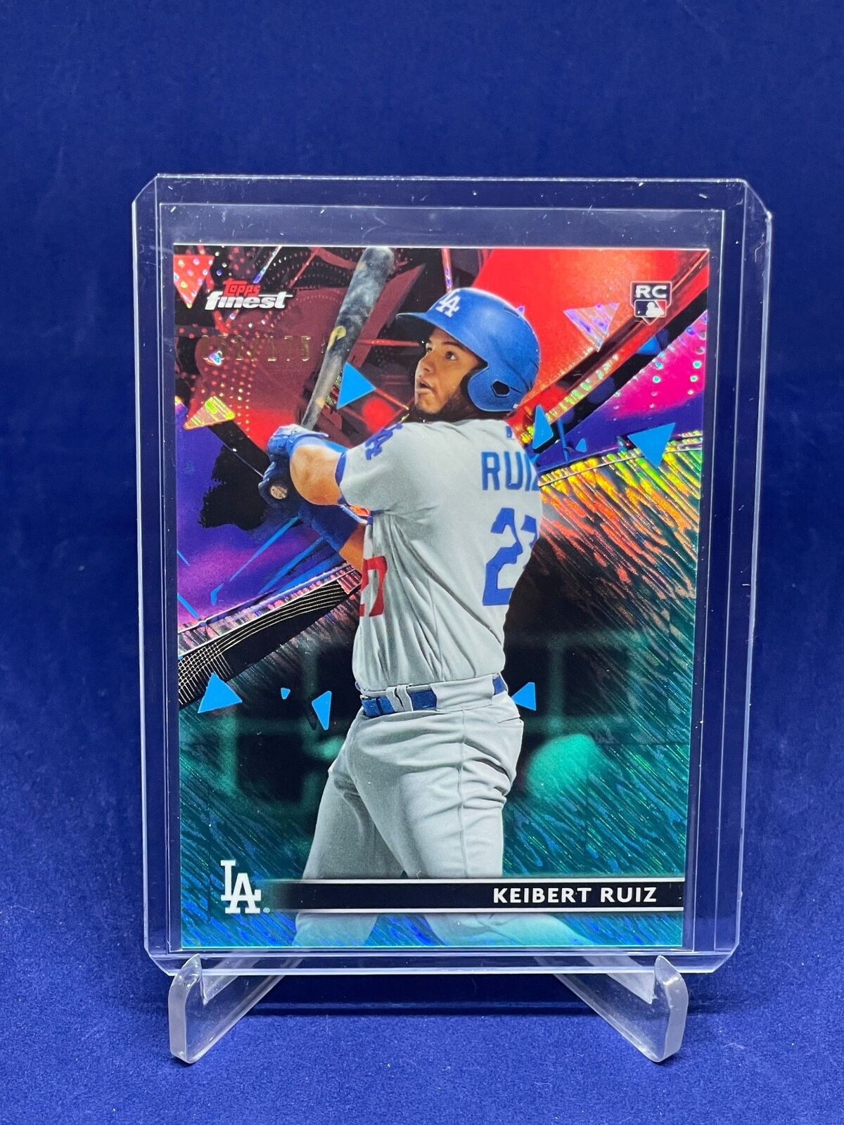 KEIBERT RUIZ 2021 TOPPS FINEST TEAL WAVE REFRACTOR ROOKIE RC #D 52/175