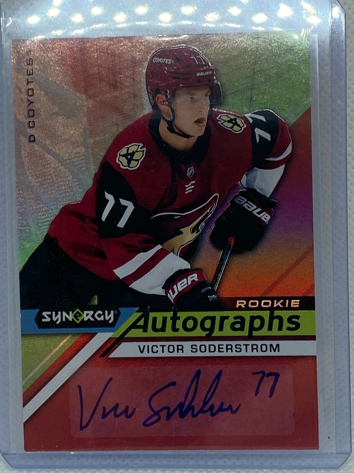 VICTOR SODERSTORM 2020-21 UPPER DECK SYNERGY ROOKIE AUTOGRAPHS AUTO RC #AR-VS