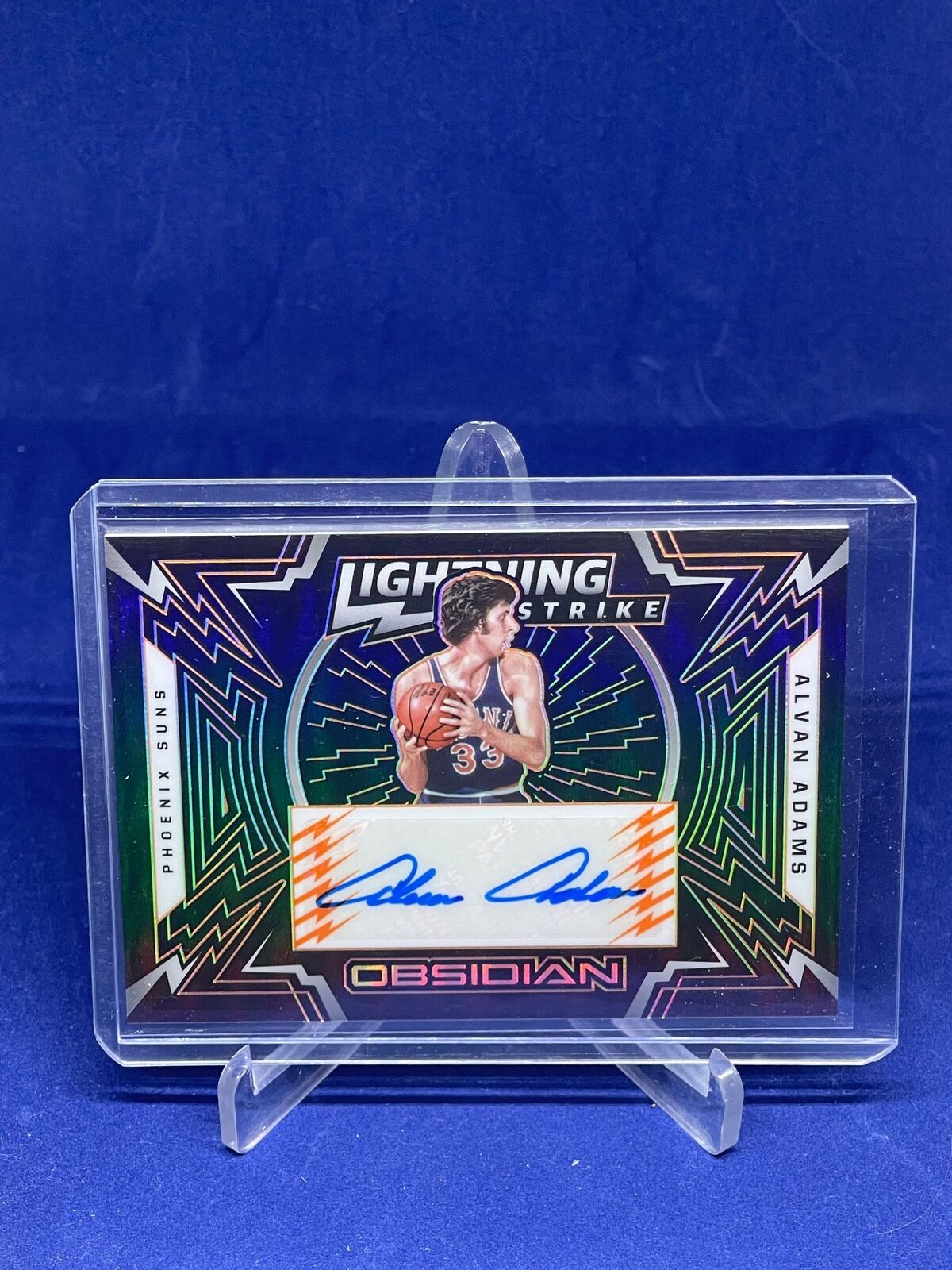 ALVAN ADAMS 2020-21 PANINI OBSIDIAN LIGHTING STRIKE ETCH ORANGE AUTO #D 14/50