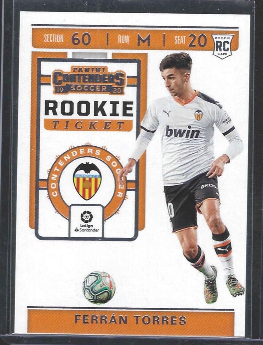 FERRAN TORRES 2019-20 PANINI CHRONICLES CONTENDERS ROOKIE TICKET RC #RT-10