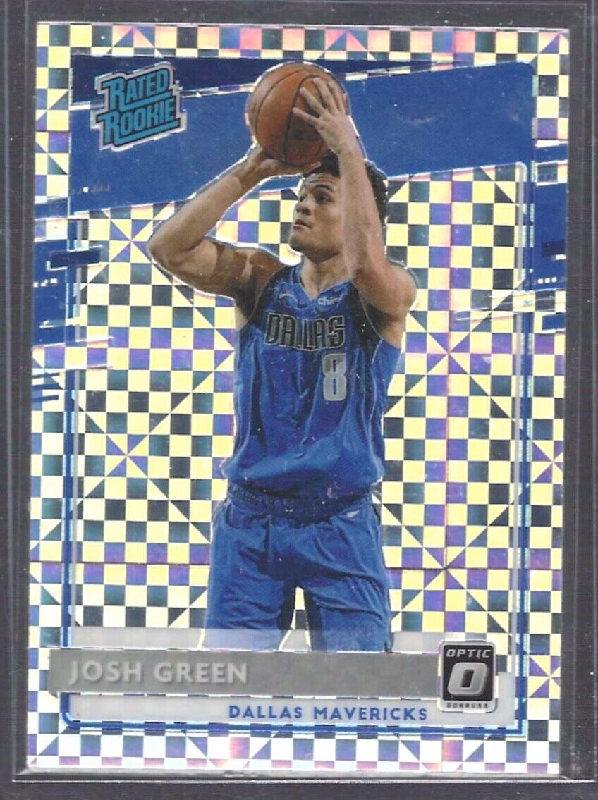 JOSH GREEN 2020-21 DONRUSS OPTIC CHECKERBOARD HOLO RATED ROOKIE SSP RC #168