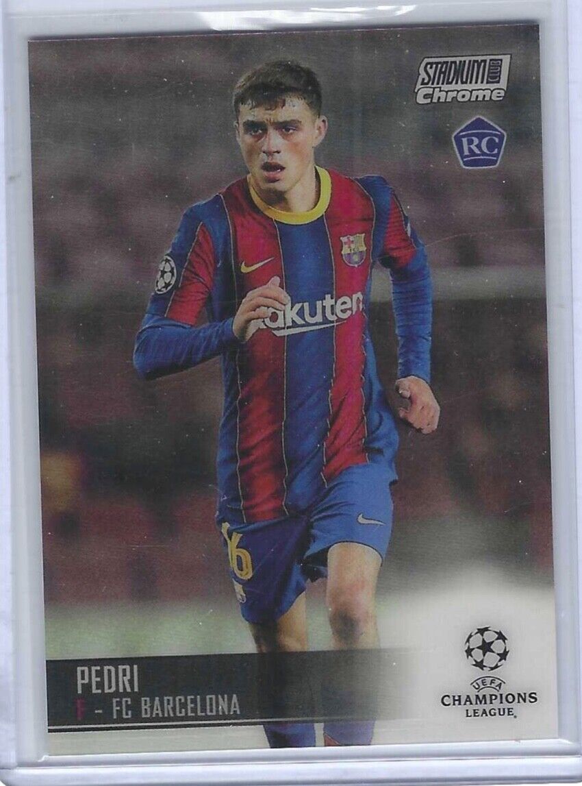 PEDRI 2020-21 TOPPS STADIUM CLUB CHROME TRUE ROOKIE RC #26