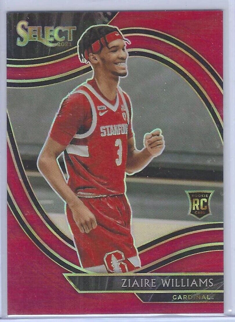 ZIAIRE WILLIAMS 2021 PANINI CHRONICLES DP SELECT RED PRIZM ROOKIE RC #D 075/149