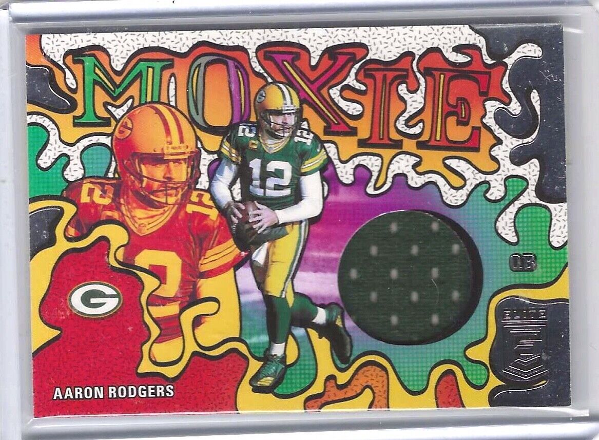 AARON RODGERS 2021 DONRUSS ELITE MOXIE JERSEY #MO7