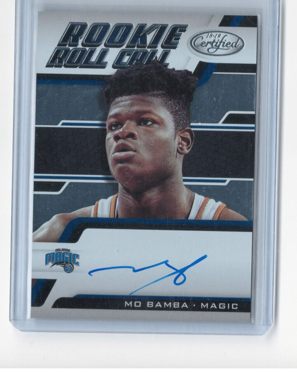 MO BAMBA 2018-19 CERTIFIED ROOKIE ROLL CALL ON CARD AUTO RC
