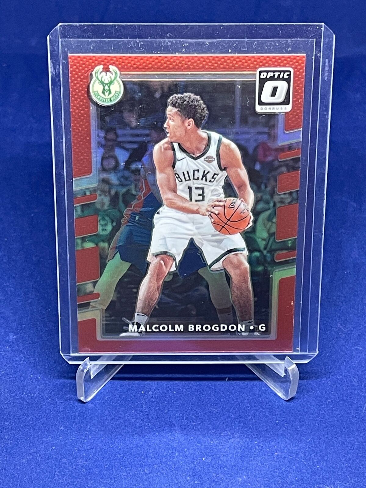 MALCOLM BROGDON 2017-18 PANINI DONRUSS OPTIC RED PRIZM HOLO #D 1/99