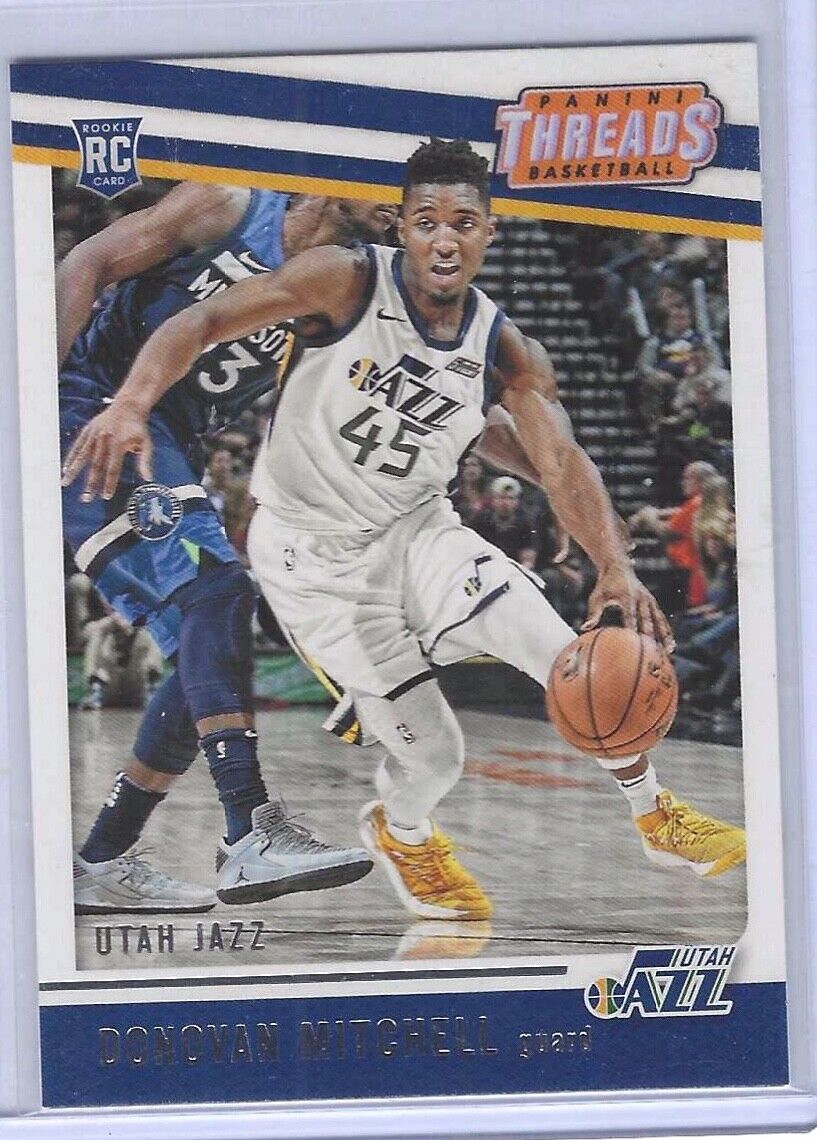 DONOVAN MITCHELL 2017-18 PANINI THREADS ROOKIE RC #98