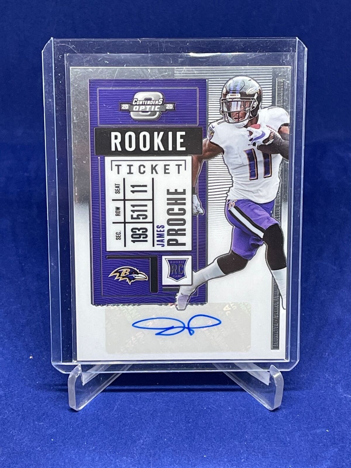JAMES PROCHE 2018 PANINI CONTENDERS OPTIC TICKET AUTO ROOKIE RC #195