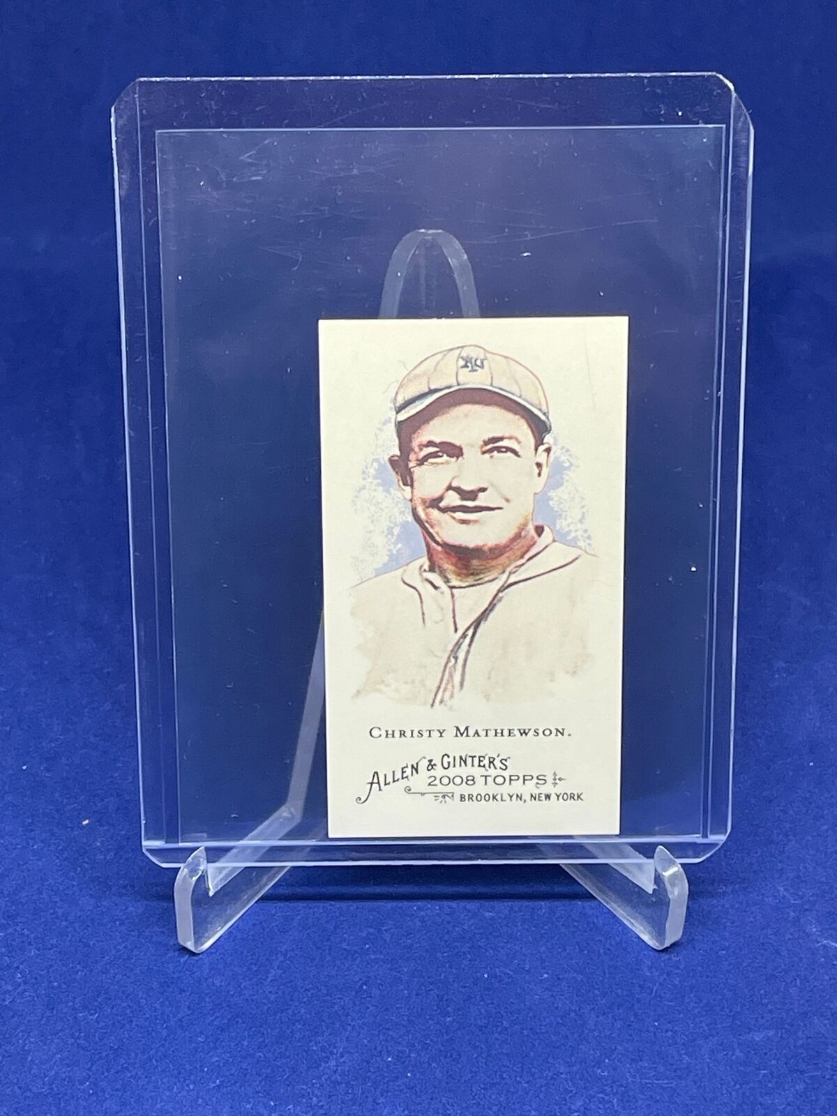 CHRISTY MATTHEWSON 2008 TOPPS ALLEN AND GINTER SSP RIP CARD EXTENDED MINI #383