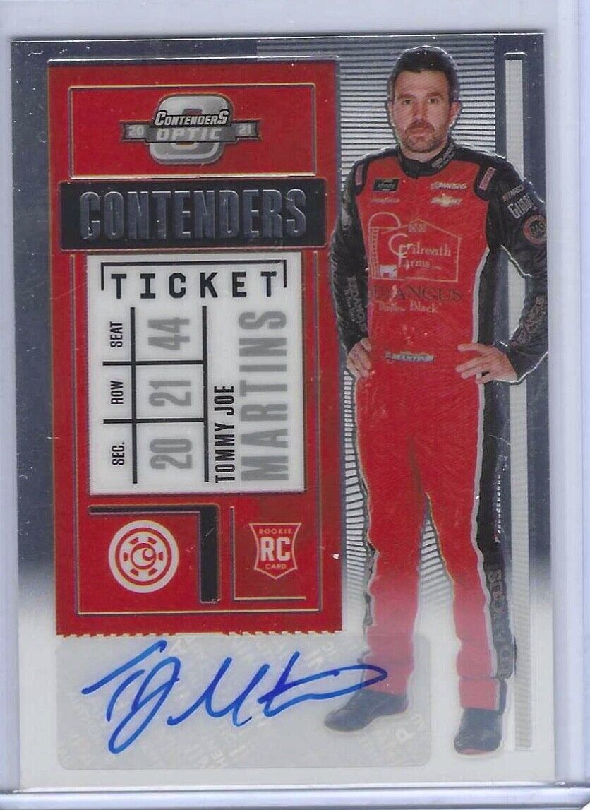 TOMMY JOE MARTINS 2021 PANINI CHRONICLES OPTIC CONTENDERS ROOKIE AUTO RC #14