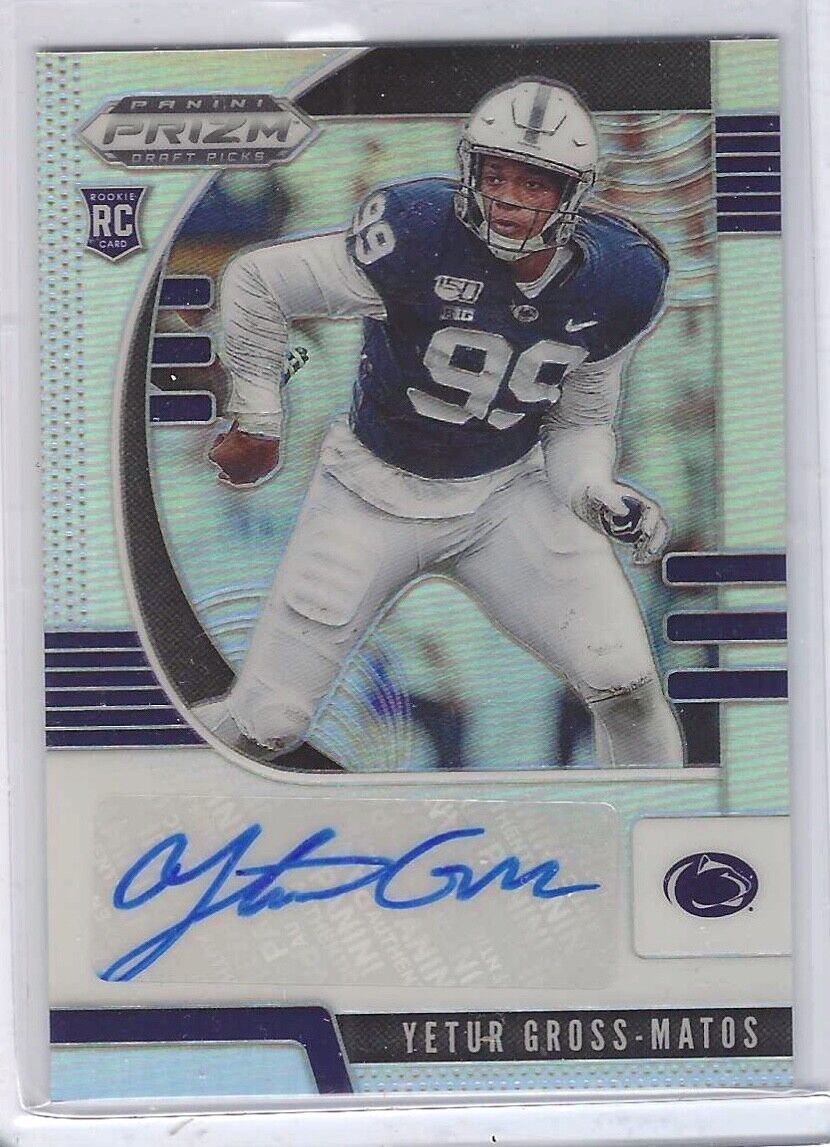YETUR GROSS-MATOS 2020 PANINI PRIZM DP SILVER PRIZM ROOKIE AUTO RC #159