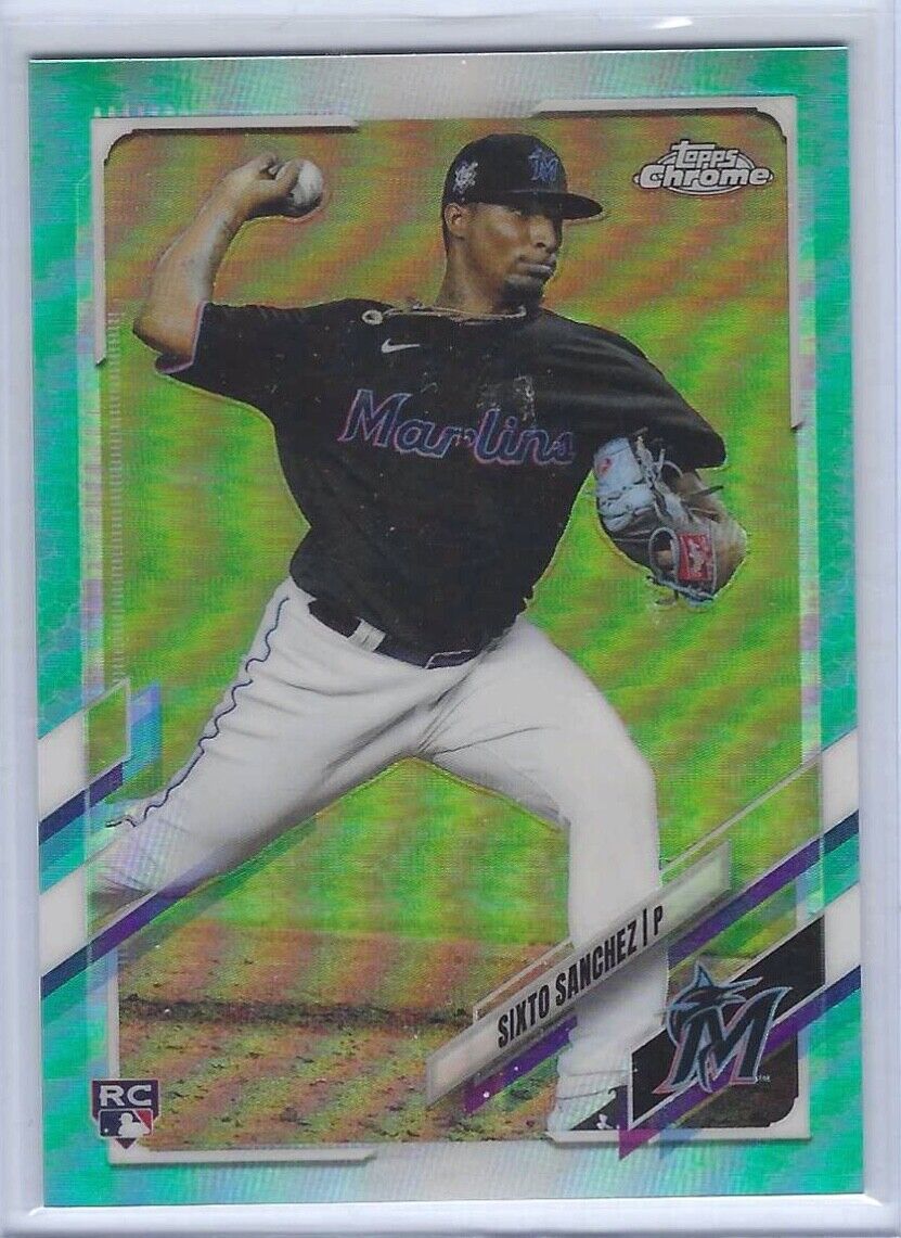 SIXTO SANCHEZ 2021 TOPPS CHROME AQUA TEAL REFRACTOR RC #D 066/199