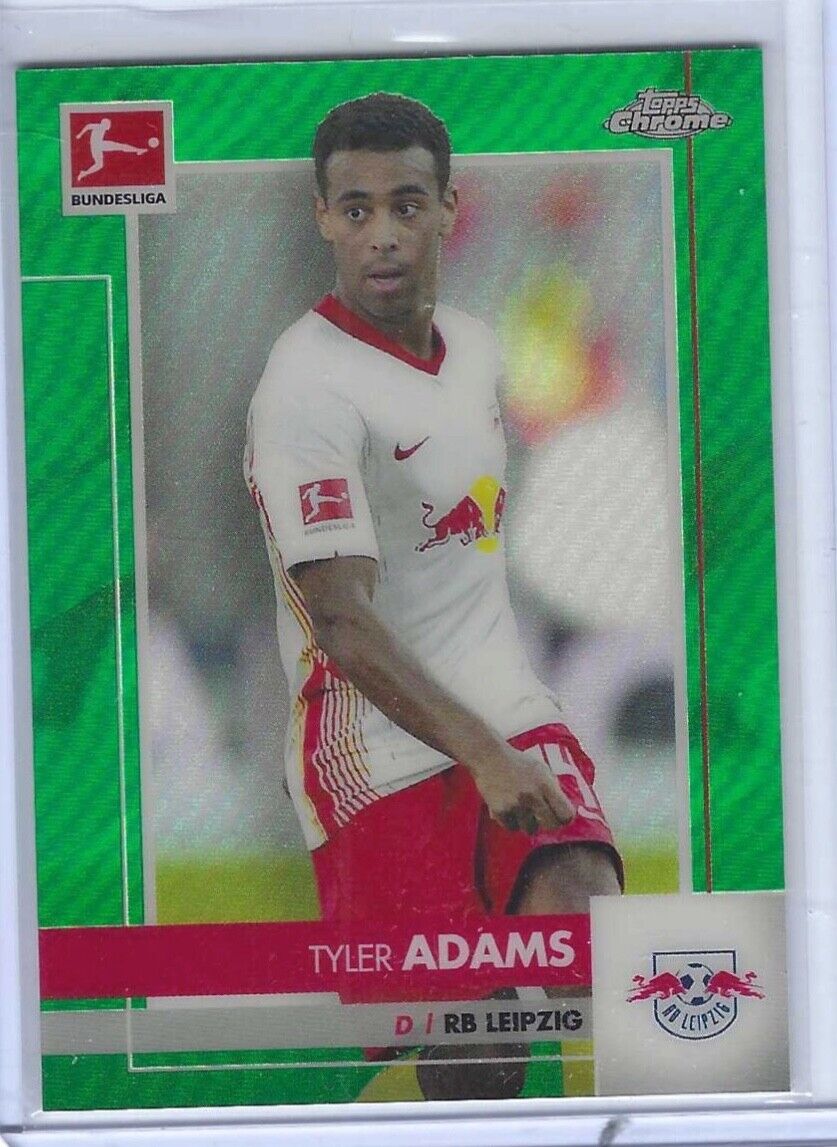TYLER ADAMS 2020-21 TOPPS CHROME BUNDESLIGA GREEN REFRACTOR #D 93/99