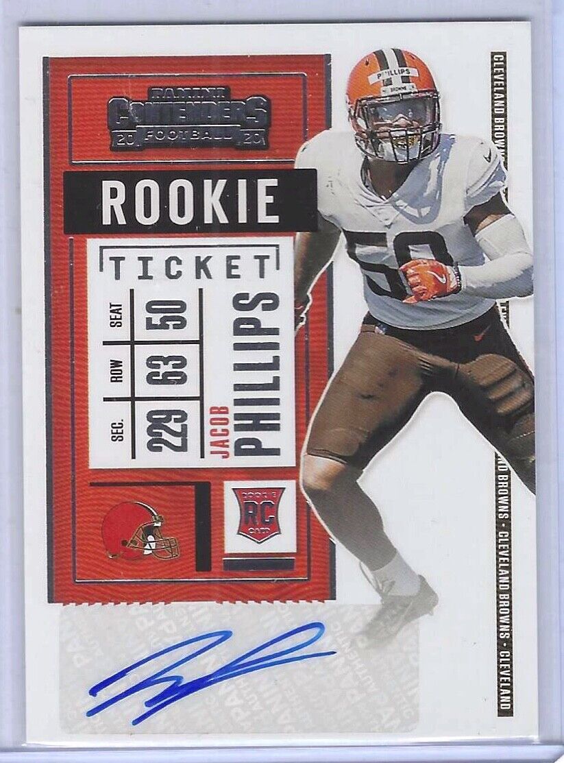 JACOB PHILLIPS 2020 PANINI CONTENDERS ROOKIE TICKET AUTO RC #188