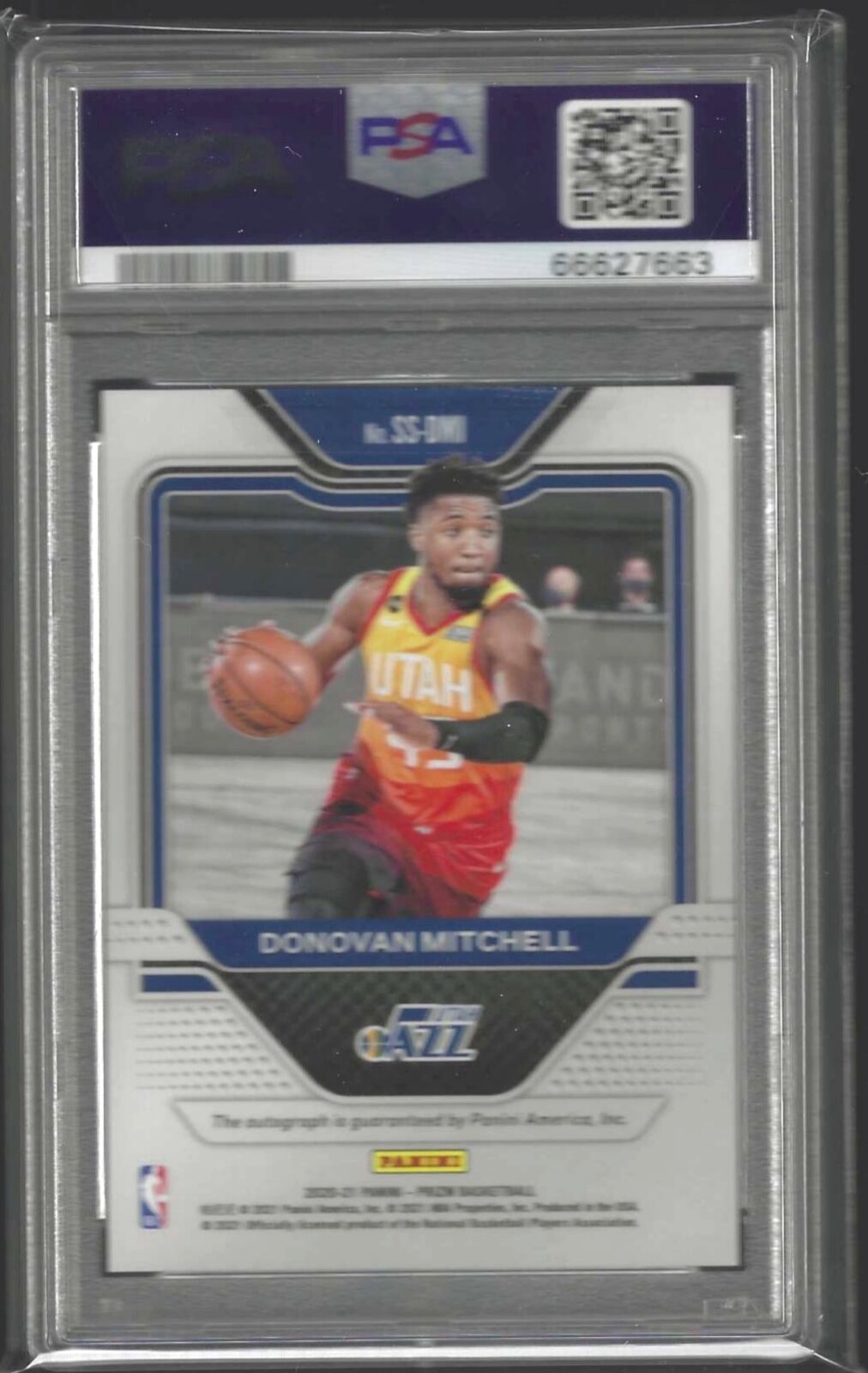 DONOVAN MITCHELL 2020-21 PANINI PRIZM SENSATIONAL SIG AUTO PSA 10 GEM MINT POP 6