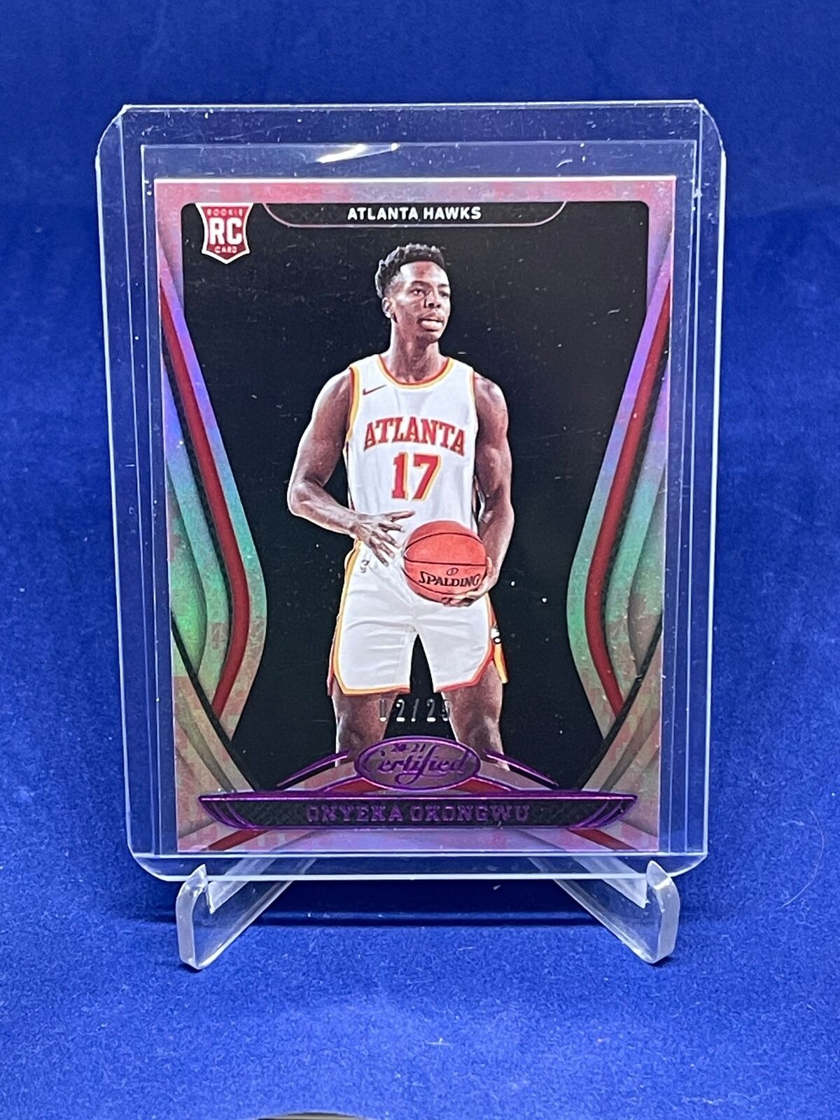 ONYEKA OKONGWU 2020-21 PANINI CERTIFIED CAMO PURPLE ROOKIE RC #D 12/25