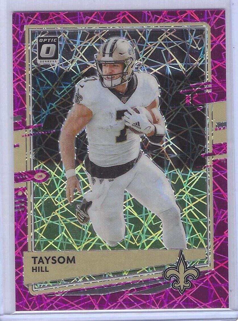 TAYSOM HILL 2020 PANINI DONRUSS OPTIC PINK VELOCITY HOLO PRIZM #D 77/79