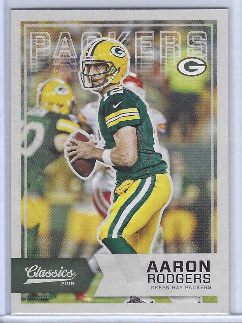AARON RODGERS 2016 PANINI CLASSICS BLANK BACK SSP VARIATION #62