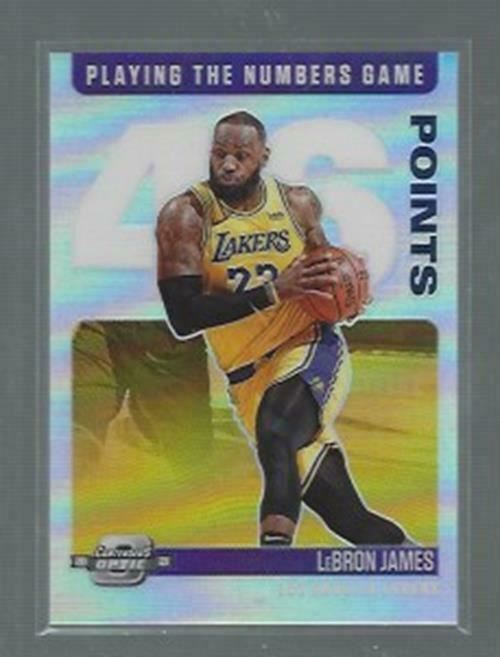 LEBRON JAMES 2020-21 CONTENDERS OPTIC PLAYING THE NUMBERS GAME POINTS HOLO #3