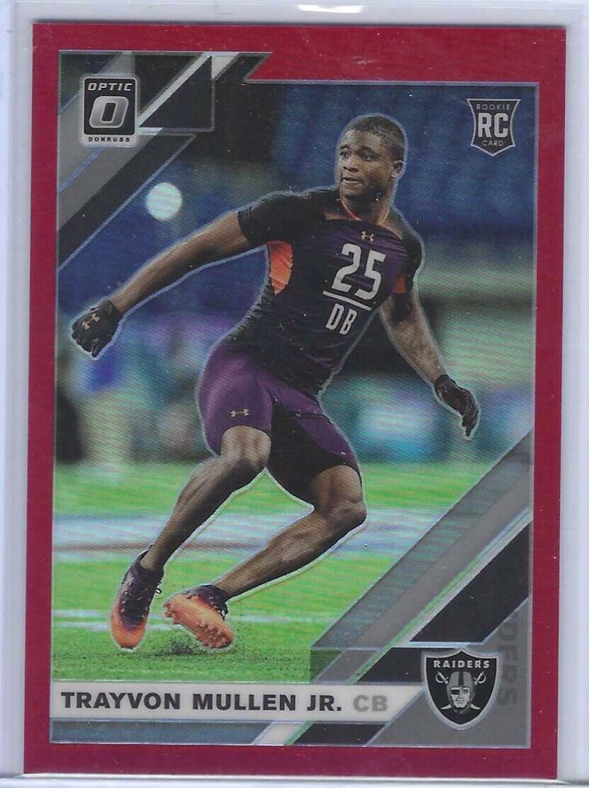 TRAYVON MULLEN JR 2019 DONRUSS OPTIC RED HOLO RC #D 18/99