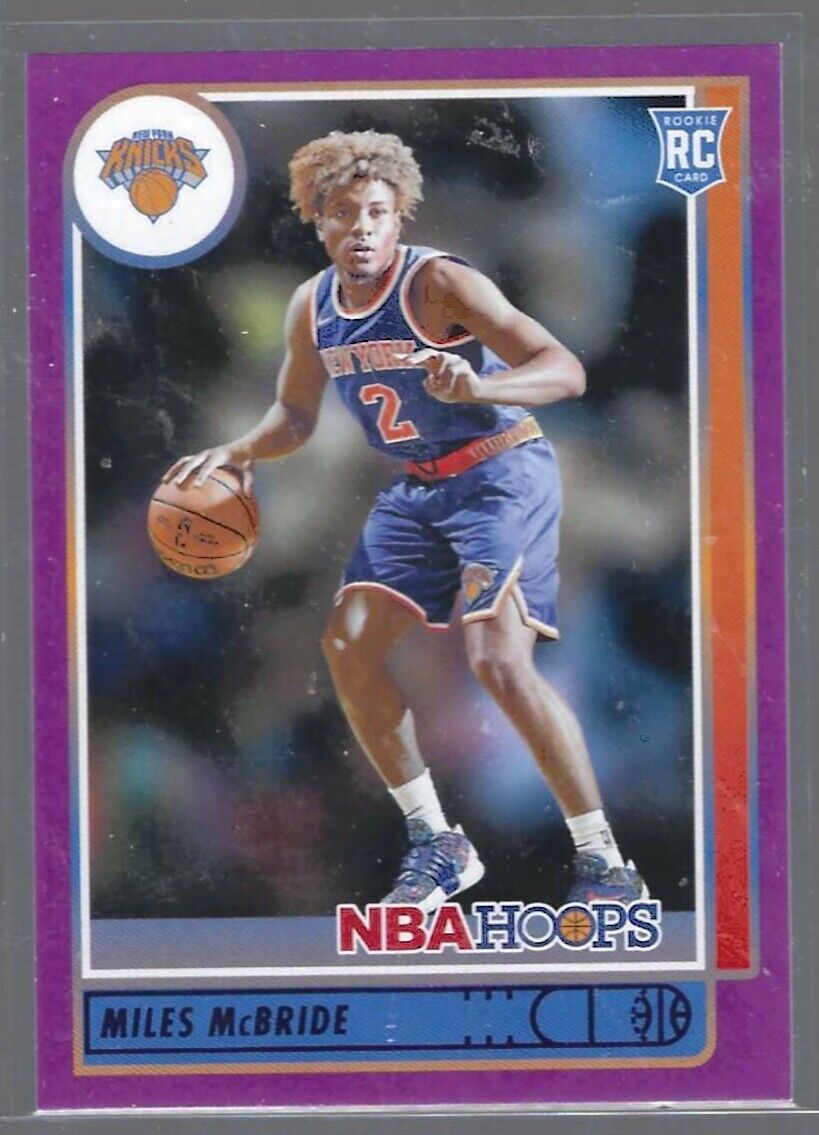 MILES MCBRIDE 2021-22 NBA HOOPS PURPLE SP ROOKIE RC #232