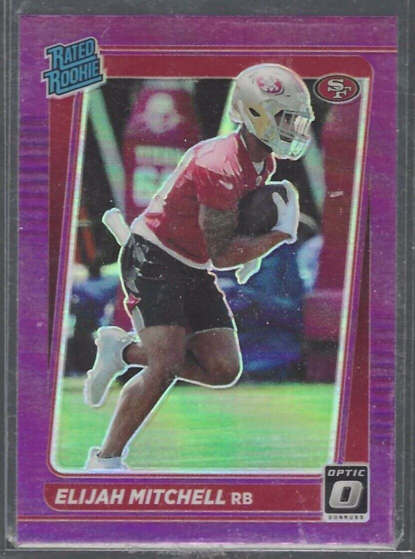 ELIJAH MITCHELL 2021 PANINI DONRUSS PINK OPTIC PREVIEW RATED ROOKIE RC #P-312
