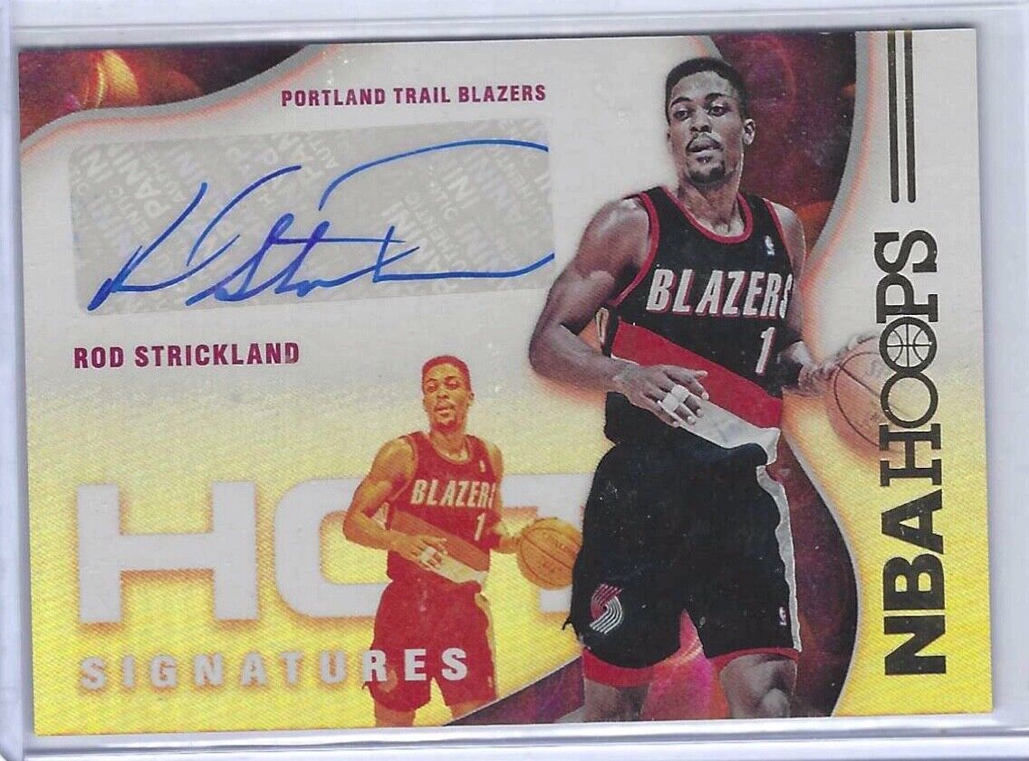 ROD STRICKLAND 2021-22 NBA HOOPS FOIL HOT SIGNATURES AUTO #HS-RSK