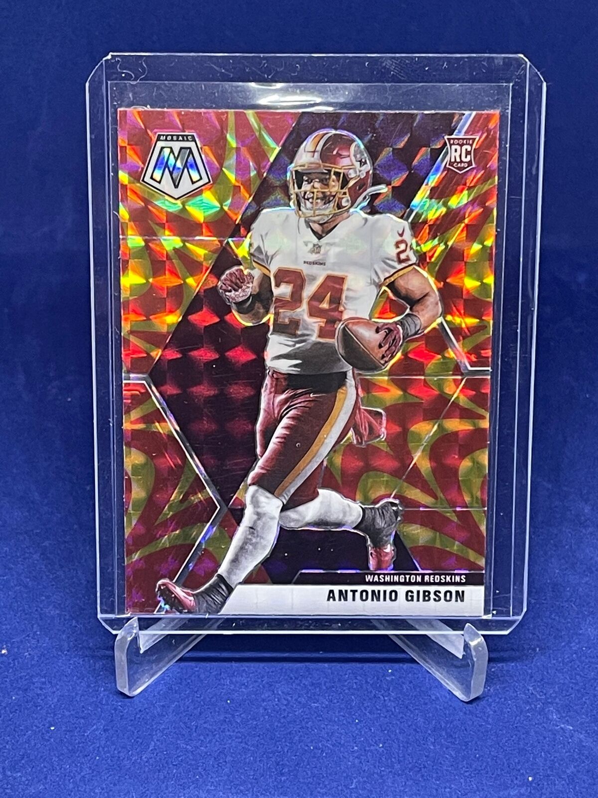 ANTONIO GIBSON 2020 PANINI MOSAIC ORANGE REACTIVE PRIZM ROOKIE RC #227