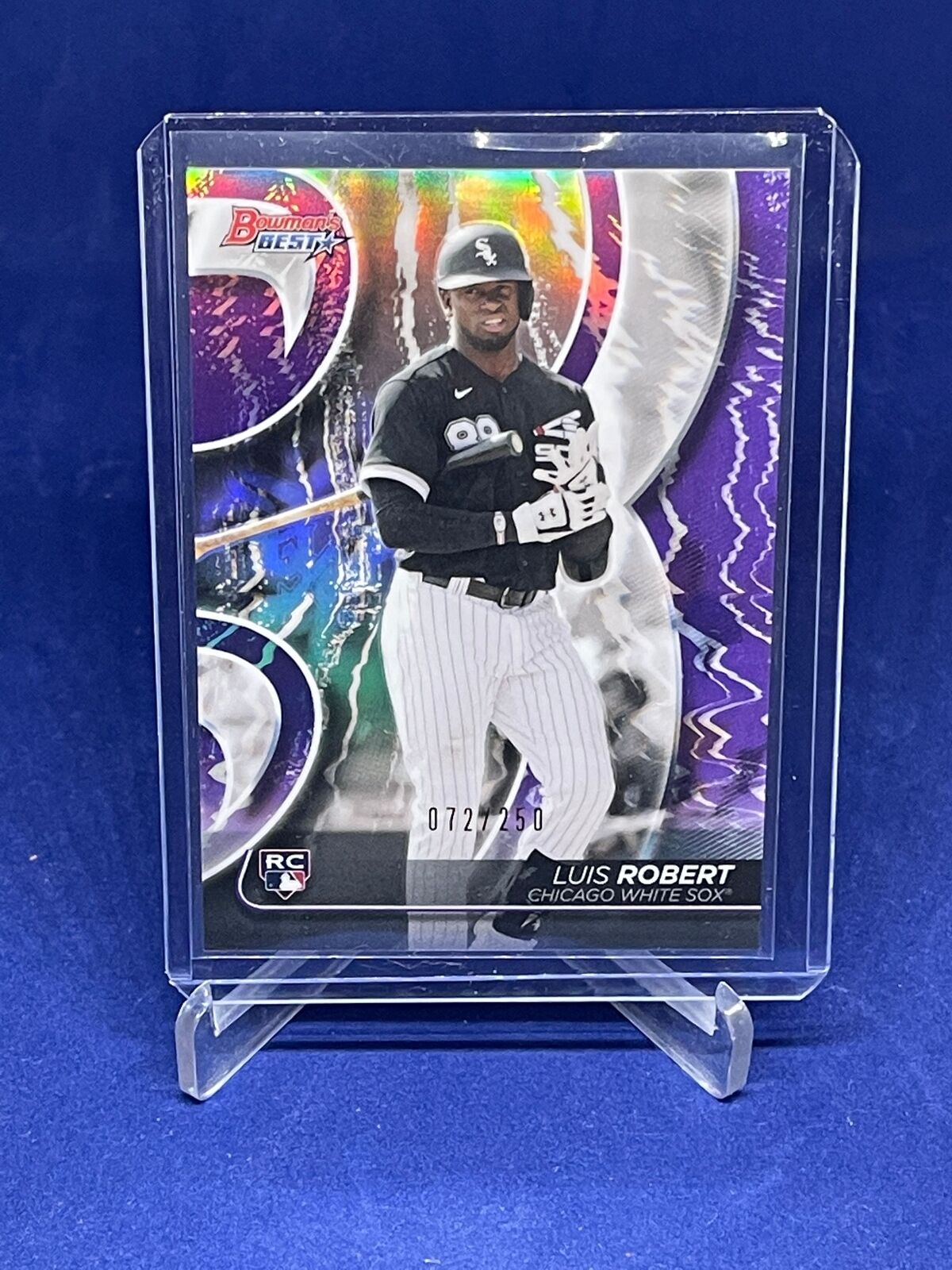 LUIS ROBERT 2020 BOWMANS BEST PURPLE REFRACTOR ROOKIE RC #D 72/250