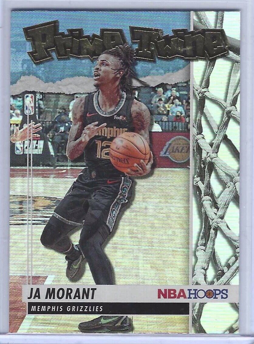 JA MORANT 2021-22 NBA HOOPS FOIL PRIME TWINE HOLO INSERT #23