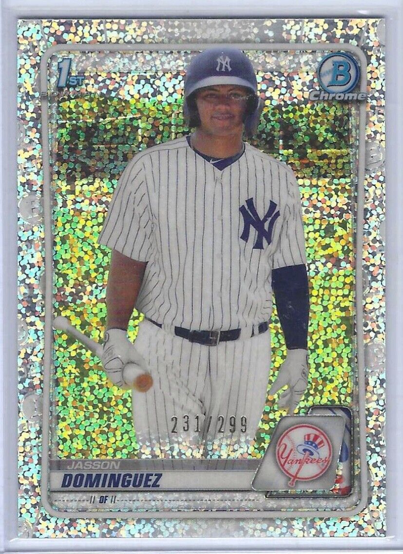JASSON DOMINGUEZ 2020 BOWMAN CHROME 1ST SPECKLE REFRACTOR PROSPECT #D 231/299