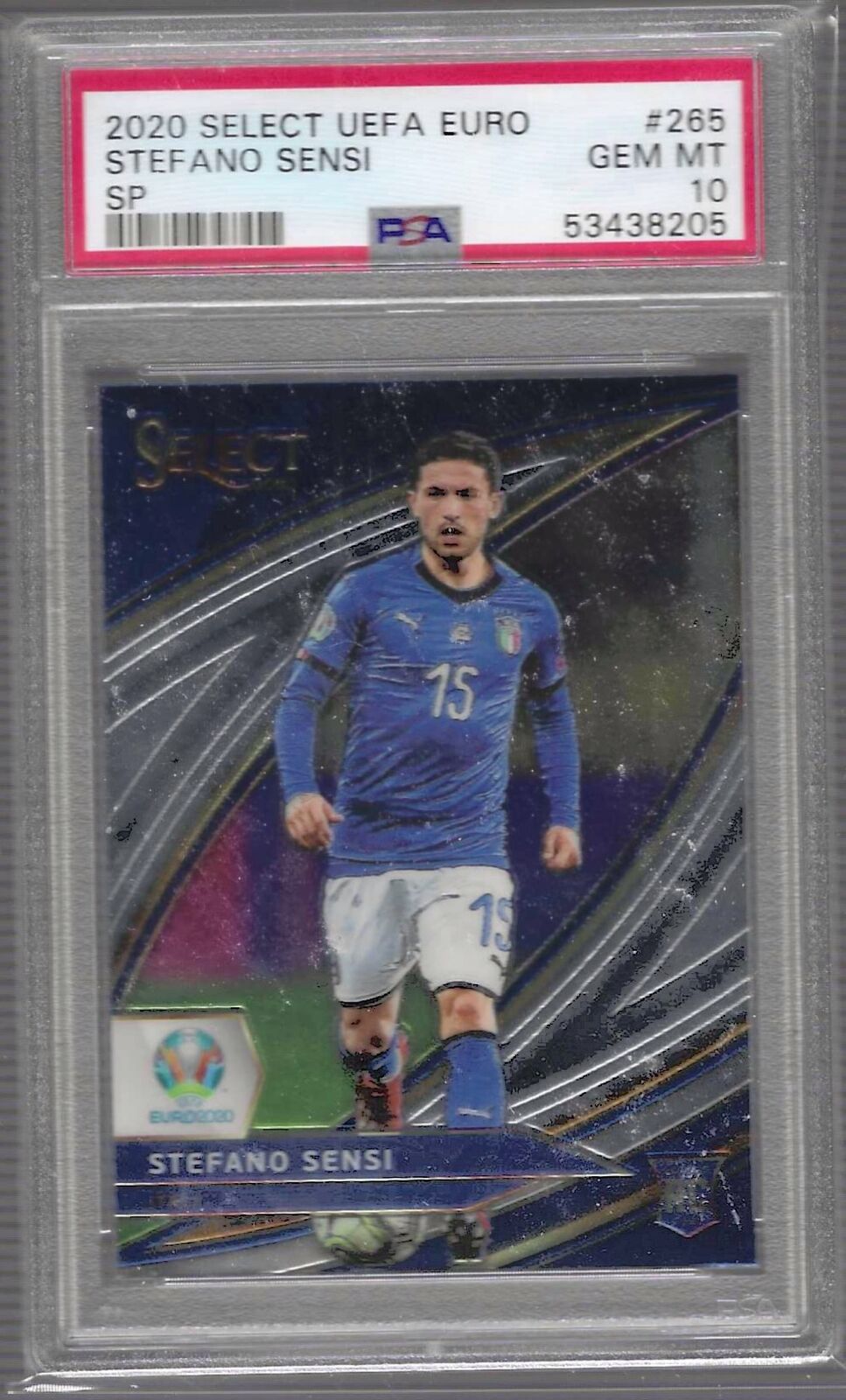STEFANO SENSI 2020-21 PANINI SELECT FIELD LEVEL SP VAR RC PSA 10 GEM MINT POP 8