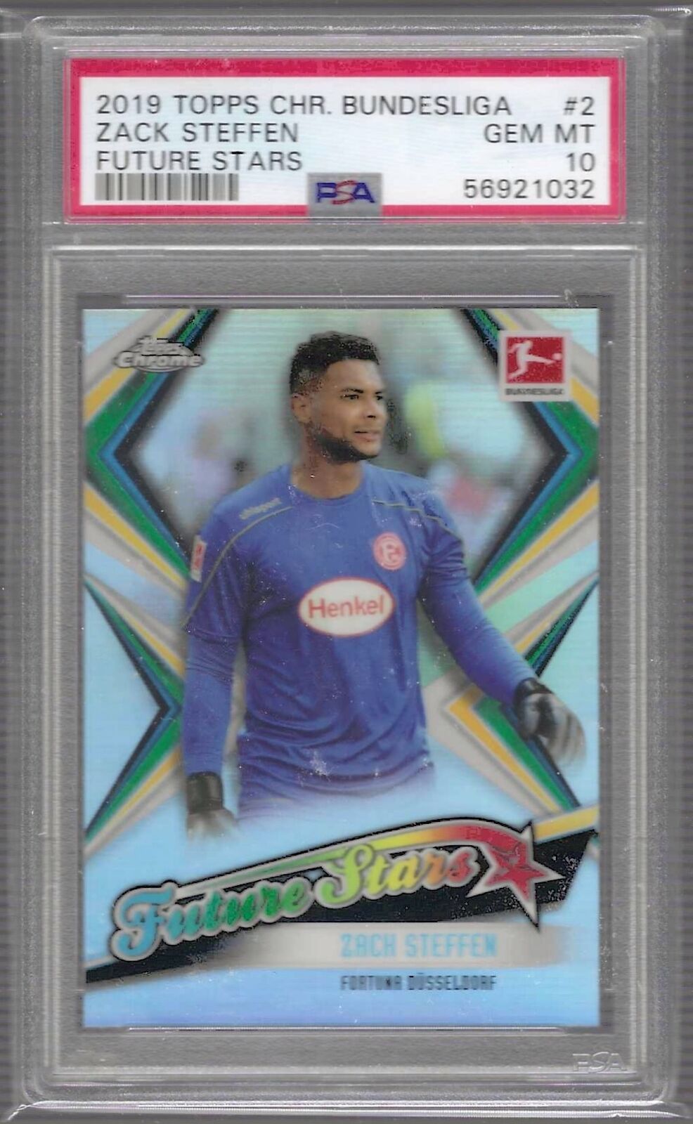 ZACK STEFFEN 2019-20 TOPPS CHROME BUNDESLIGA FUTURE STARS PSA 10 GEM MINT POP 7