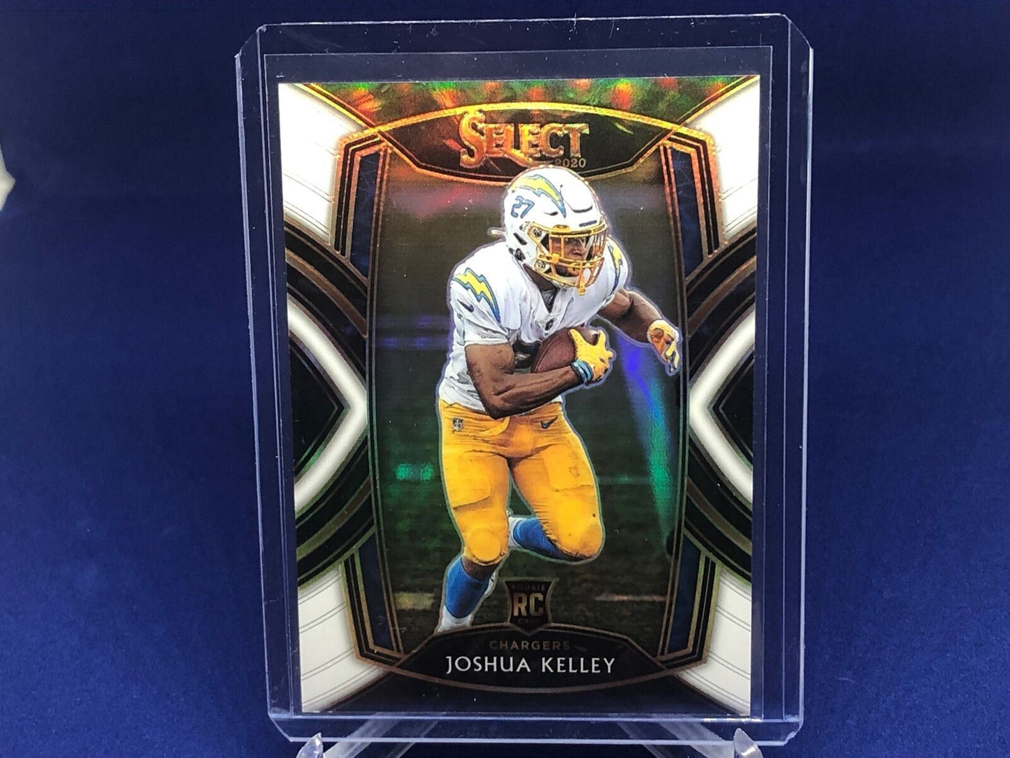 JOSHUA KELLEY 2020 PANINI SELECT CLUB LEVEL WHITE PRIZM RC ROOKIE #D 1/35