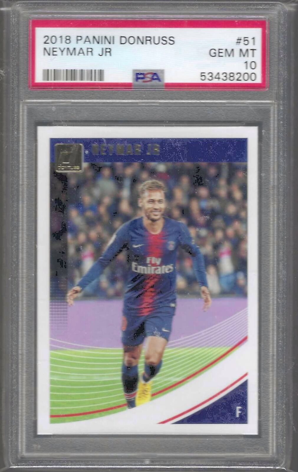 NEYMAR JR 2018-19 PANINI DONRUSS BARCELONA PSA 10 GEM MINT