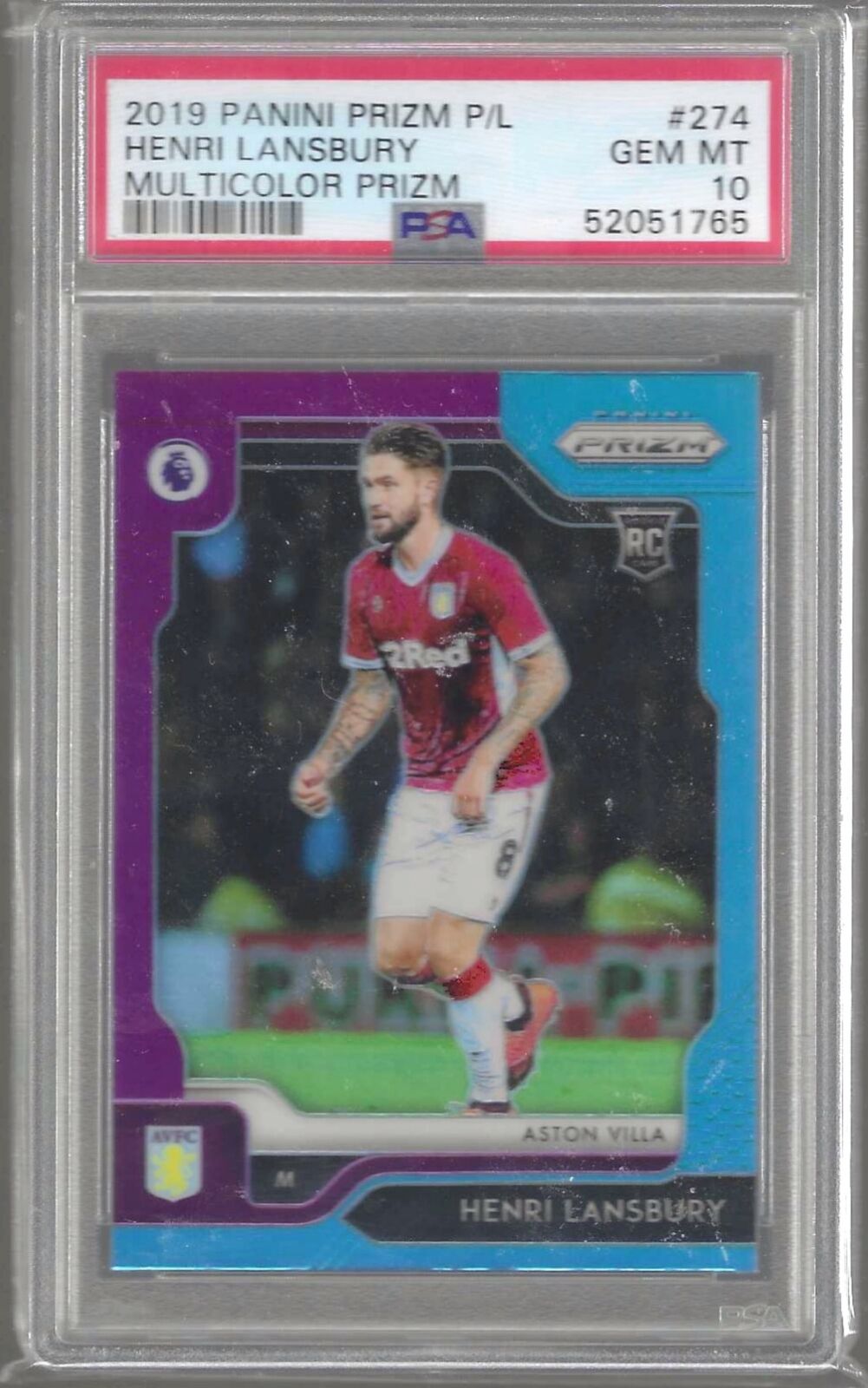 HENRI LANSBURY 2019-20 PANINI PRIZM TRI-COLOR PRIZM RC PSA 10 GEM MINT POP 1/1