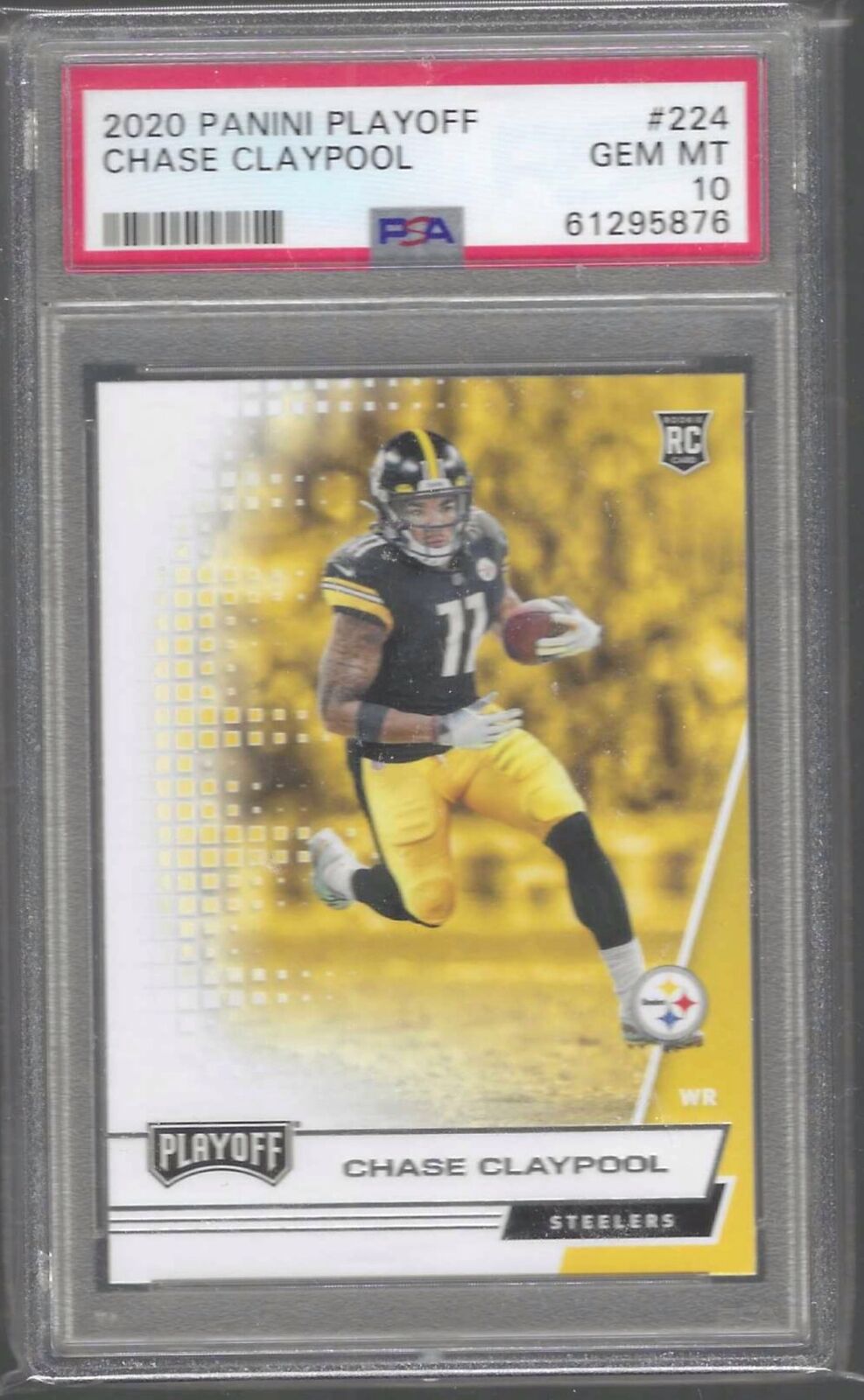 CHASE CLAYPOOL 2020 PANINI PLAYOFF ROOKIE RC PSA 10 GEM MINT