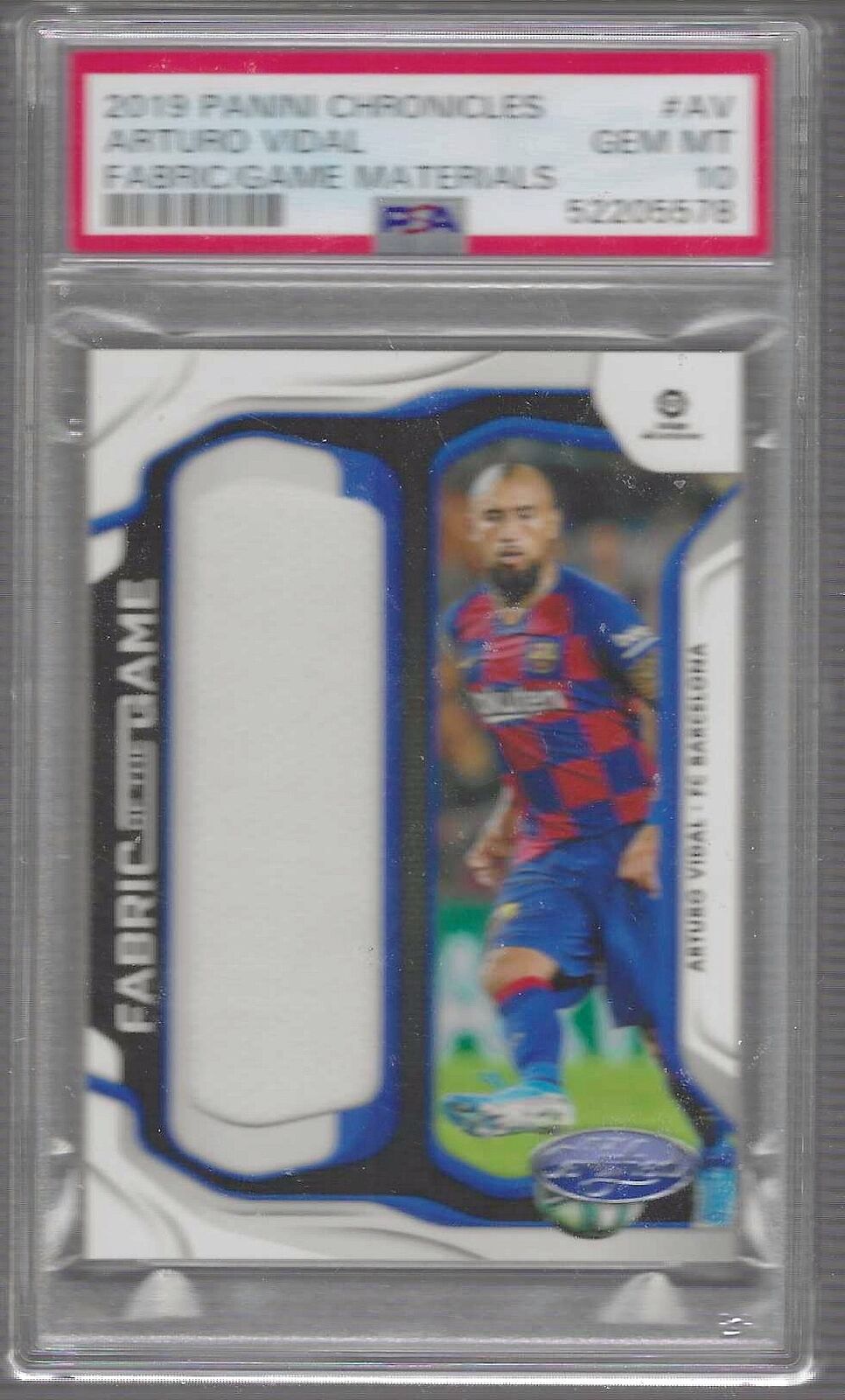 ARTURO VIDAL 2019-20 PANINI CHRONICLES CERTIFIED JUMBO PATCH PSA 10 GEM POP 2