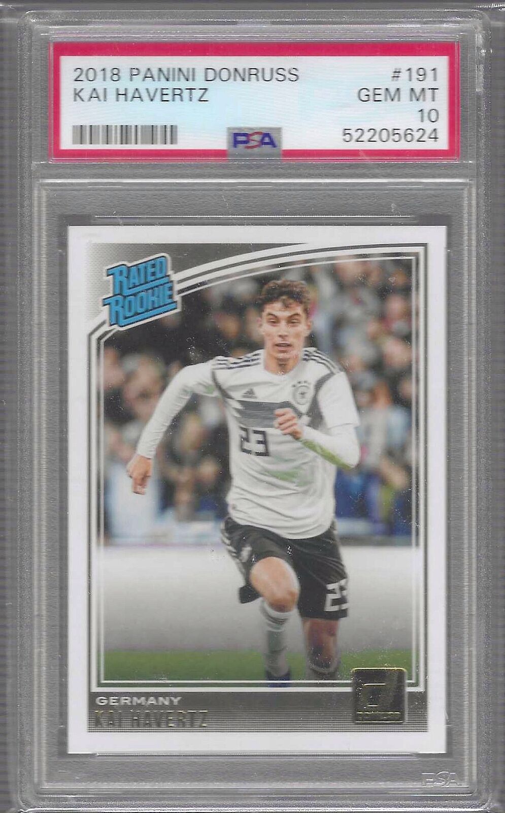 KAI HAVERTZ 2018-19 PANINI DONRUSS RATED ROOKIE RC PSA 10 GEM MINT