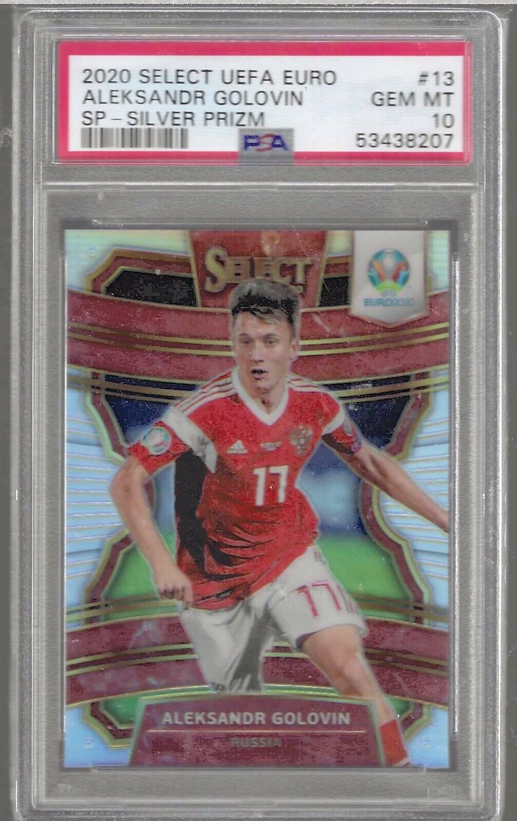 ALEKSANDR GOLOVIN 2020-21 PANINI SELECT TERRACE SP SILVER PRIZM PSA 10 POP 1/1