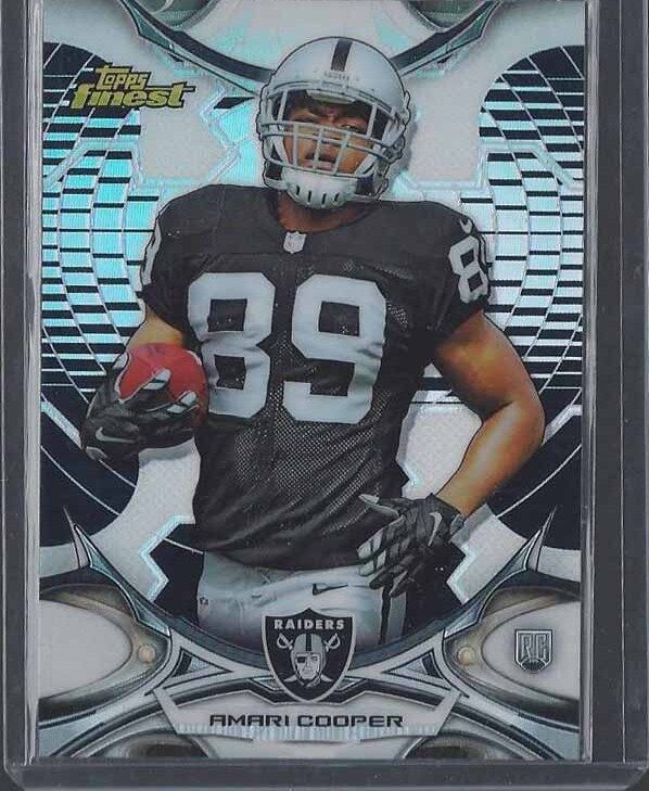 AMARI COOPER 2015 TOPPS FINEST BLACK ROOKIE REFRACTOR RC #45