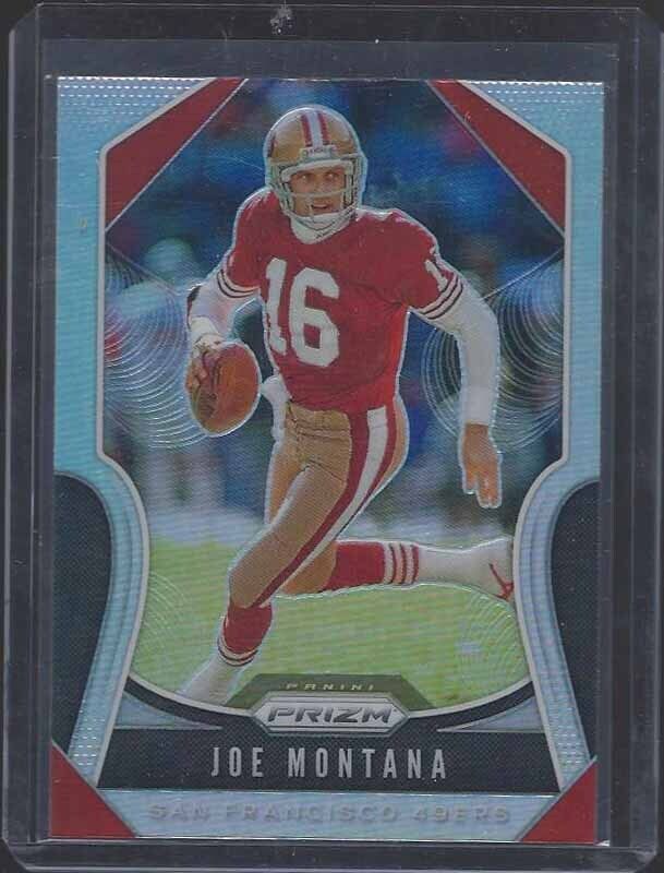 JOE MONTANA 2019 PANINI PRIZM SILVER PRIZMS SP #292