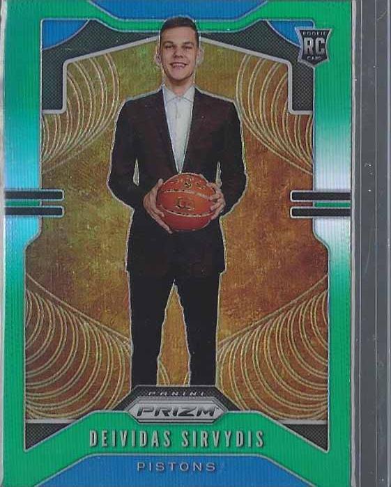 DEIVIDAS SIRVYDIS 2019-20 PANINI PRIZM GREEN ROOKIE PRIZMS RC #298
