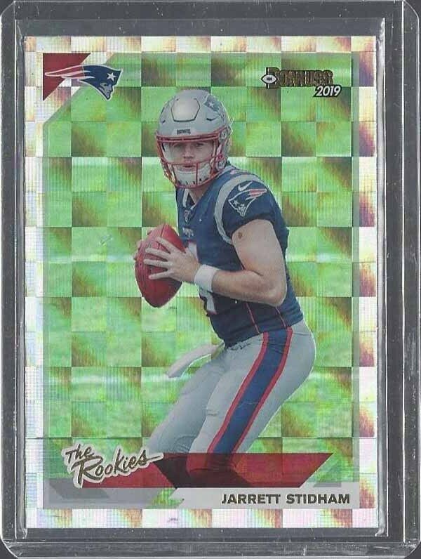 JARRETT STIDHAM 2019 DONRUSS THE ROOKIES PATRIOTS ROOKIE RC #7