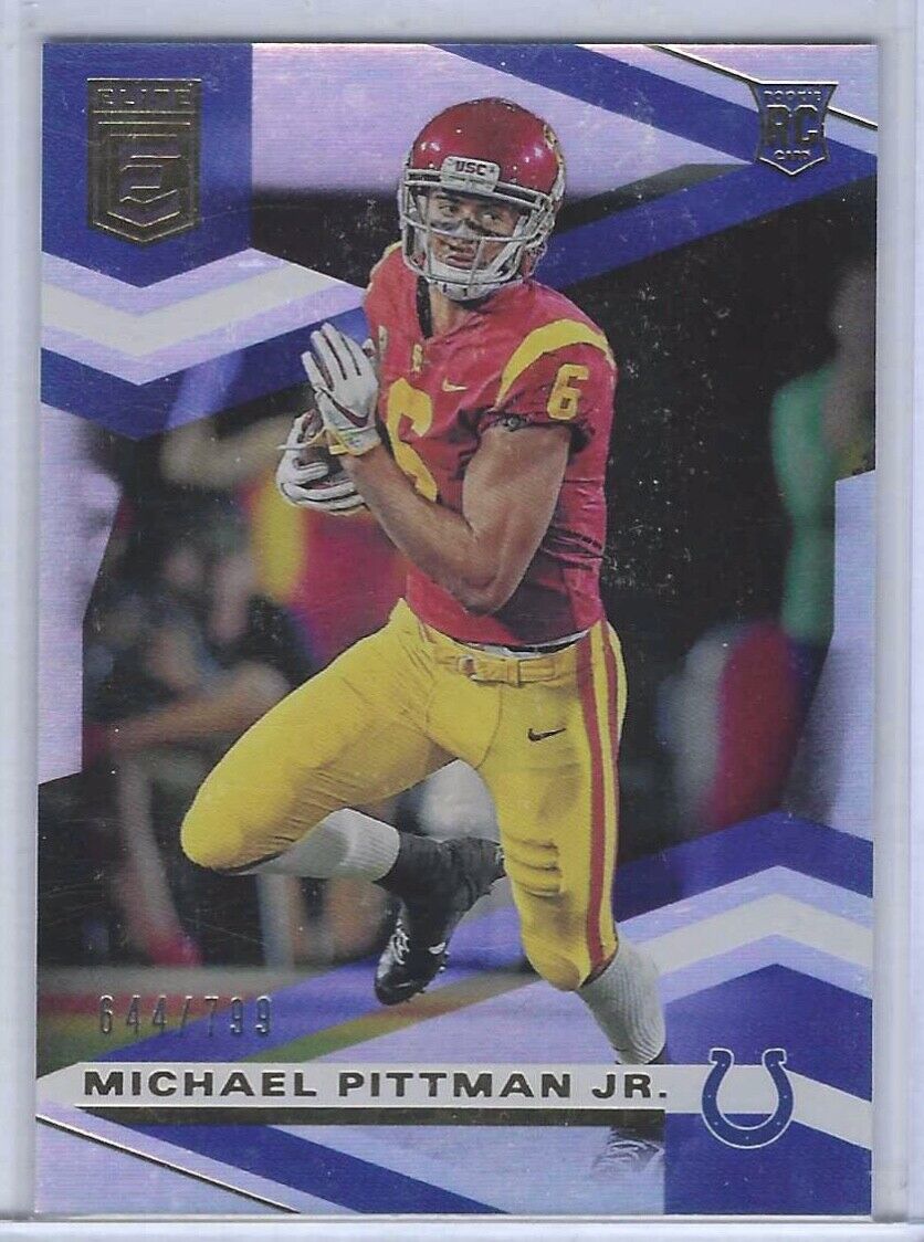 MICHAEL PITTMAN JR 2020 DONRUSS ELITE SILVER ROOKIE RC #D 644/799