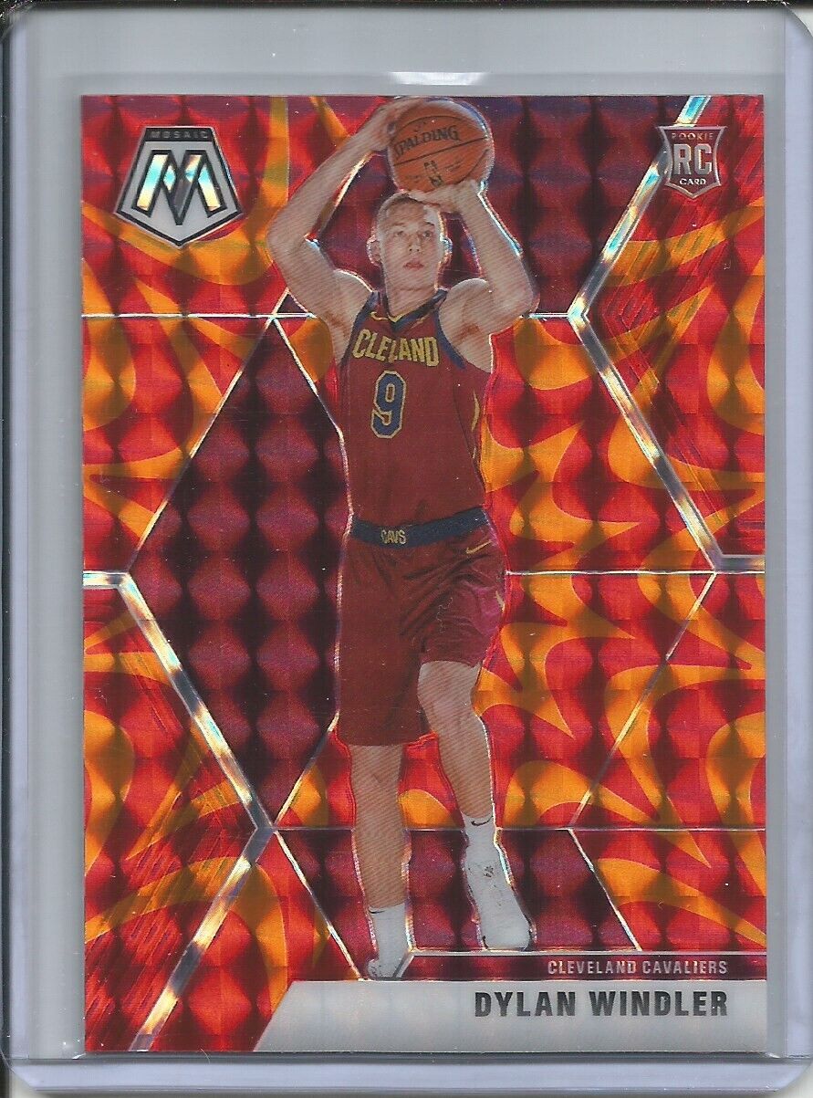 DYLAN WINDLER 2019-20 PANINI MOSAIC REACTIVE ORANGE PRIZM ROOKIE RC CAVS #208