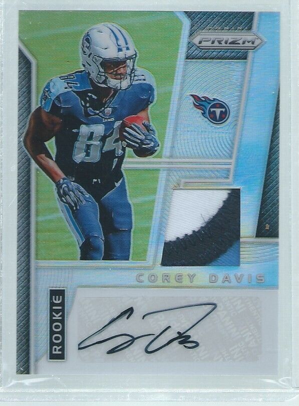 COREY DAVIS 2017 PANINI PRIZM RPA 3 COLOR PATCH AUTO RC #D 12/99