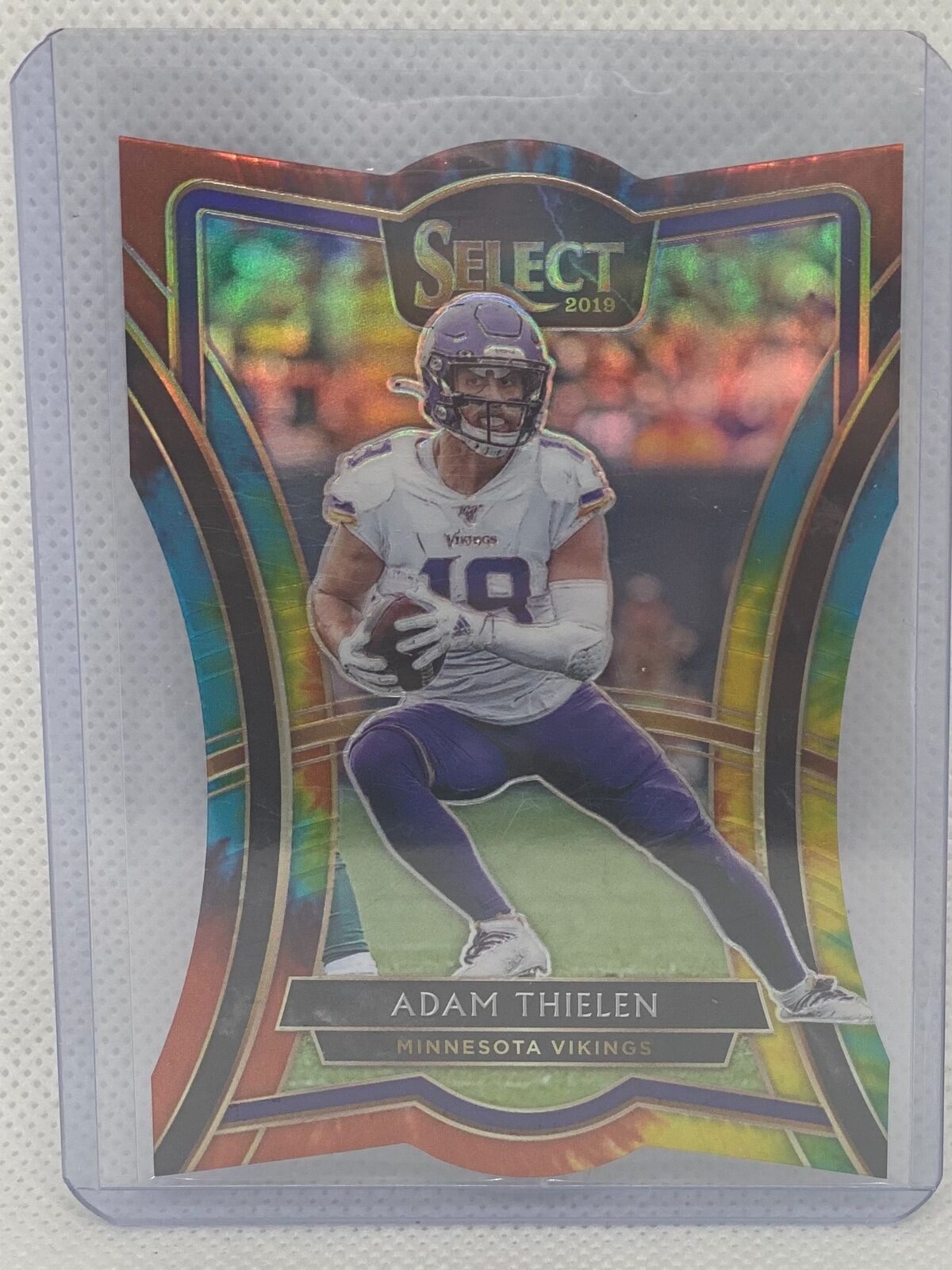 ADAM THIELEN 2019 PANINI SELECT TIE DYE PRIZM #D 13/25
